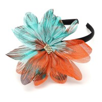 Обруч для волос с цветком (27232) вариант 05