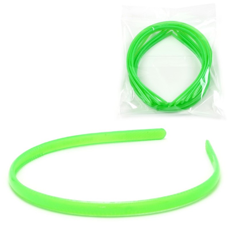 Набор обручей для волос 0.75см зеленый (30008)