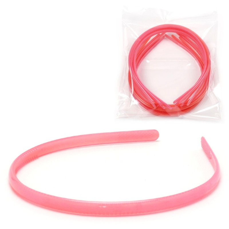 Набор обручей для волос 0.75см розовый (30011)