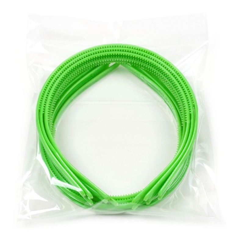 Набор обручей для волос 0.75см зеленый (30031)