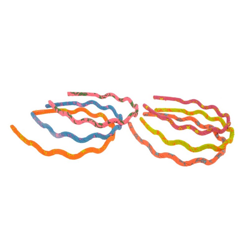 Набор обручей для волос Волна с принтом звездочка (8198)