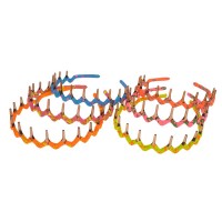 Набор обручей для волос с гребнем и принтом звездочка (8323)