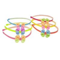 Набор детских обручей для волос с бантиком (9750)