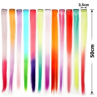 Набор прядей-канекалонов на заколке 50см двухцветные (15715)