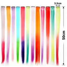 Набор прядей-канекалонов на заколке 50см двухцветные (15715)