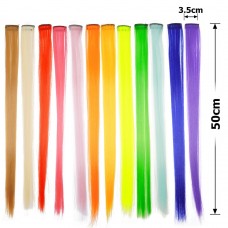 Набор прядей-канекалонов на заколке 50см однотонные (15716)