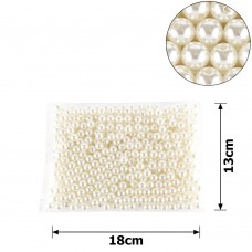 Набор жемчужных бусин 10мм 500шт 250г молочный (15766)