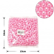 Набор жемчужных бусин 10мм 500шт 250г розовый (15768)