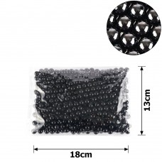 Набор жемчужных бусин 10мм 500шт 250г черный (15770)