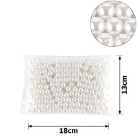 Набор жемчужных бусин 12мм 295шт 250г белый (15772)