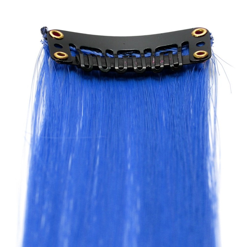 Набор прядей-канекалонов на заколке 50см сине-желтые (25785)