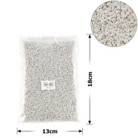 Набор жемчужных бусин 3мм 250г серебристый (25804)