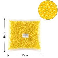 Набор жемчужных бусин 6мм 2500шт 250г желтый (25817)