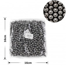 Набор жемчужных бусин 8мм 1000шт 250г графитовый (25830)