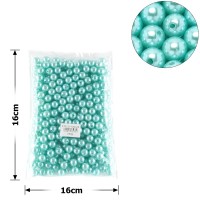Набор жемчужных бусин 12мм 295шт 250г бирюзовый (25839)