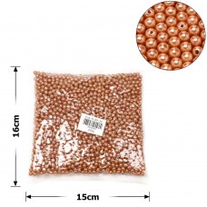 Набор жемчужных бусин 6мм 2500шт 250г коричневый (27083)