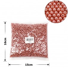 Набор жемчужных бусин 6мм 2500шт 250г коричневый (27084)