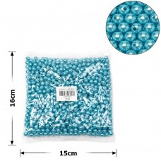 Набор жемчужных бусин 8мм 1000шт 250г бирюзовый (27096)
