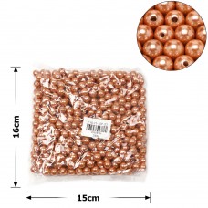 Набор жемчужных бусин 10мм 500шт 250г коричневый (27102)