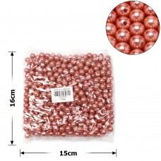 Набор жемчужных бусин 10мм 500шт 250г коричневый (27103)