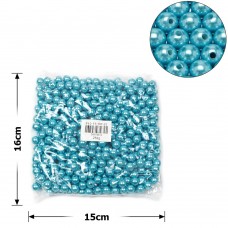 Набор жемчужных бусин 10мм 500шт 250г бирюзовый (27105)
