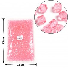 Набор бусин кубиков 8мм 900шт 250г розовый (30426)