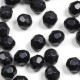 Набор граненых бусин 10мм 500шт 250г черный (30457)