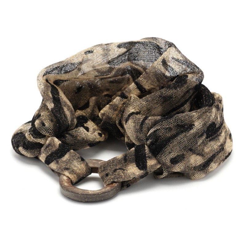 Повязка-резинка с тигровым принтом (15877) вариант 04