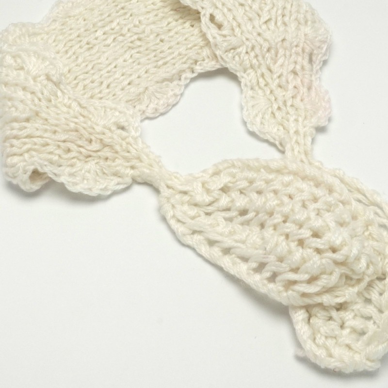 Повязка вязаная на голову (15923) вариант 01