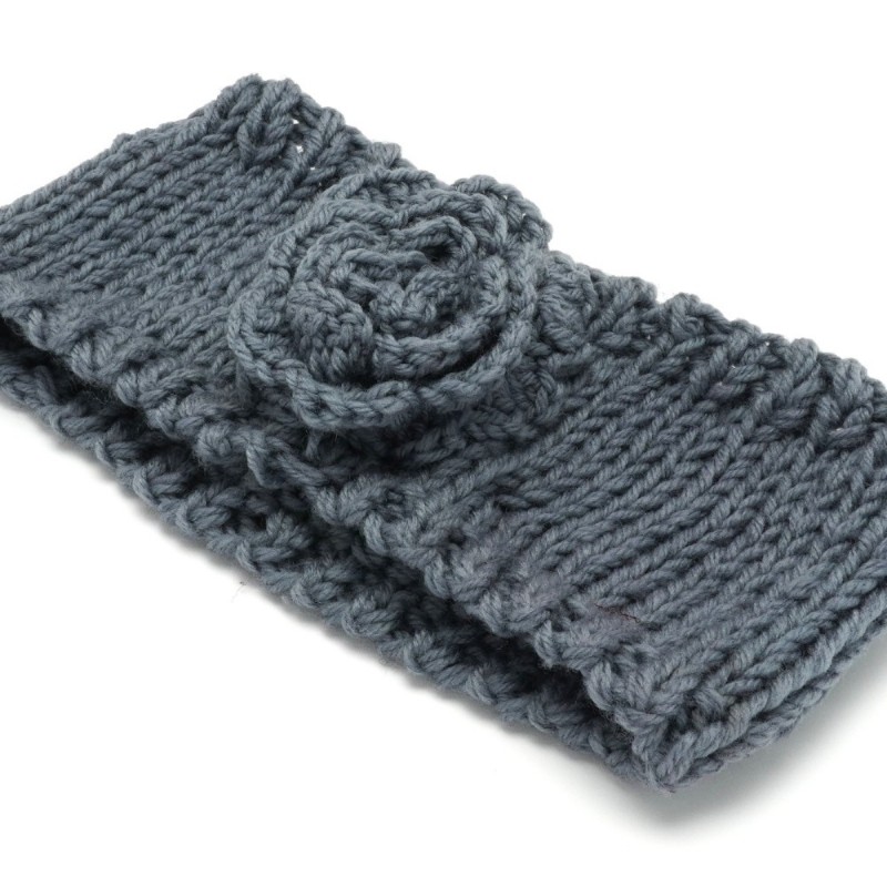 Повязка вязаная на голову (15924) вариант 02