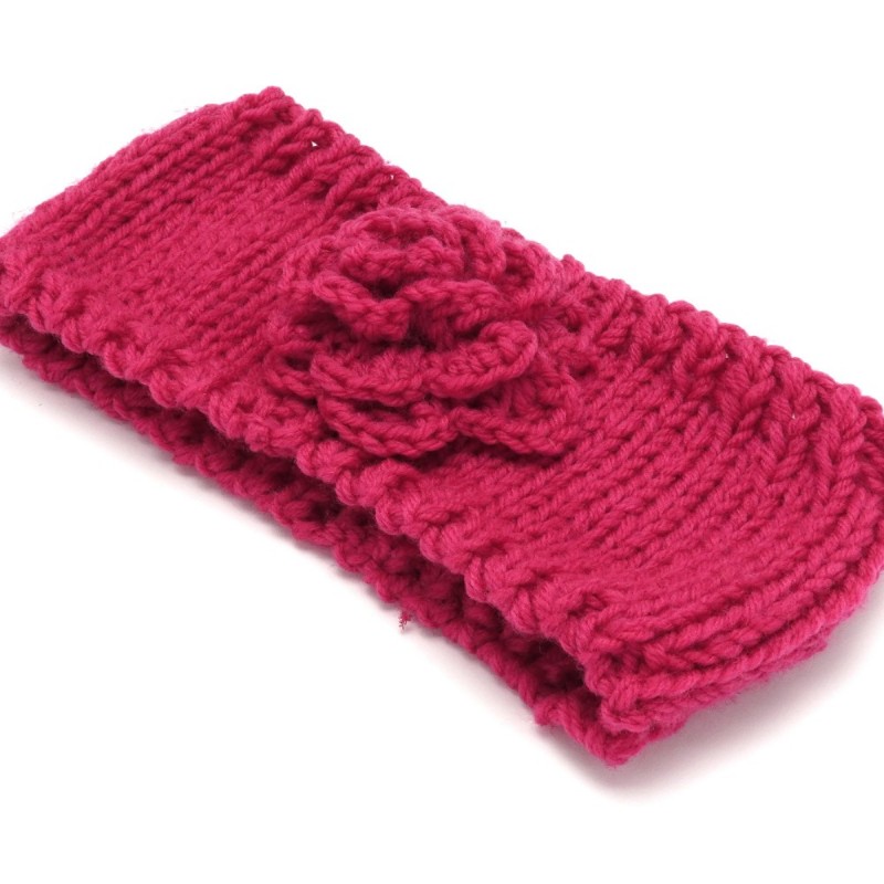 Повязка вязаная на голову (15924) вариант 05