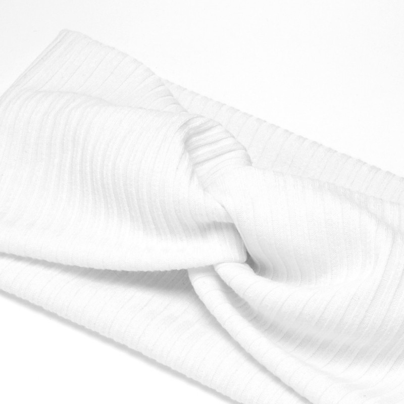 Повязка-чалма из трикотажной ткани широкий рубчик (16033) вариант 02