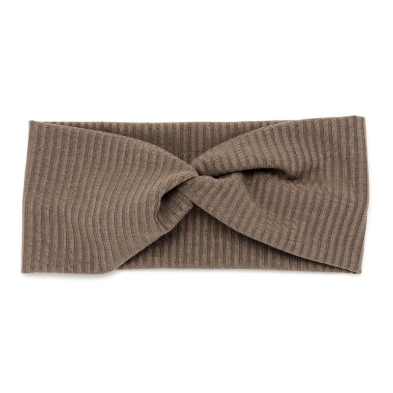 Повязка-чалма из трикотажной ткани широкий рубчик (16033) вариант 11