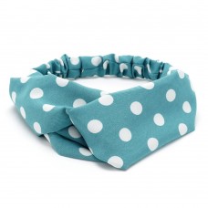 Повязка-чалма из софтовой ткани с принтом средний горох (28855) вариант 09