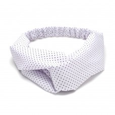 Повязка-чалма из софтовой ткани с принтом мелкий горох (23001) вариант 13