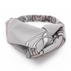 Повязка-чалма из софтовой ткани с принтом (23003) вариант 03