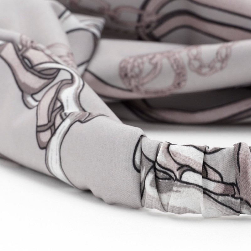 Повязка-чалма из софтовой ткани с принтом (23003) вариант 03