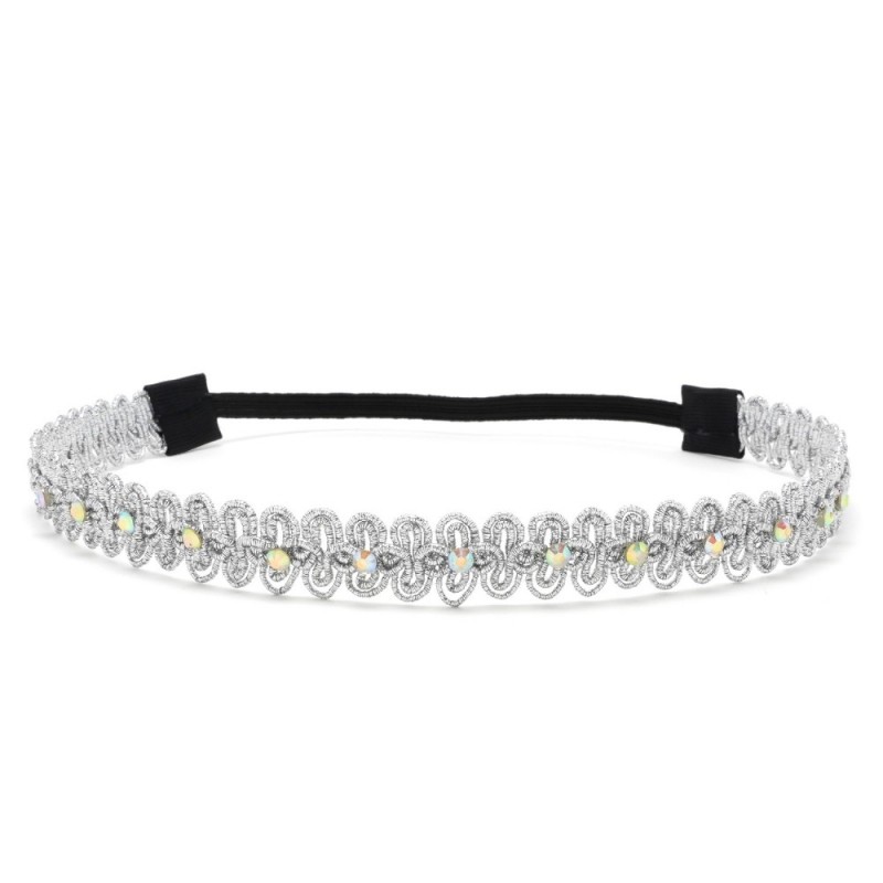 Повязка на голову греческая со стразами (24929) вариант 01