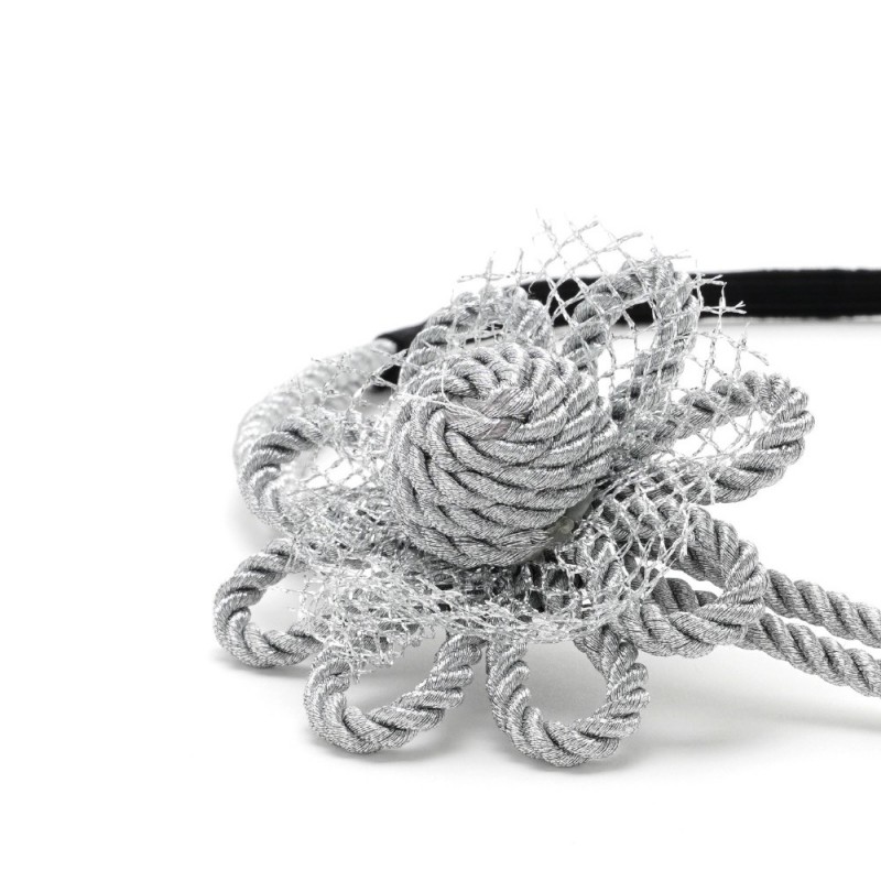 Повязка на голову греческая с цветком (24942) вариант 01