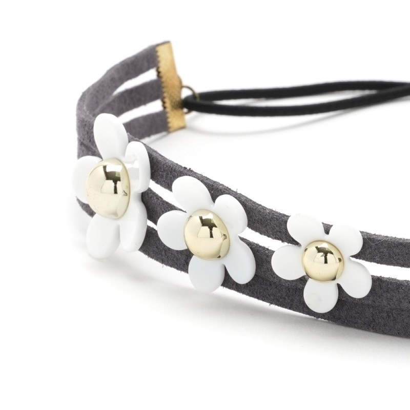 Повязка на голову греческая с цветочками (24955) вариант 02