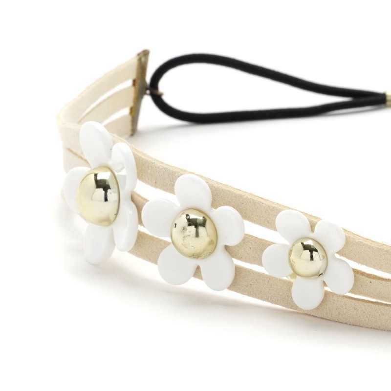 Повязка на голову греческая с цветочками (24955) вариант 03