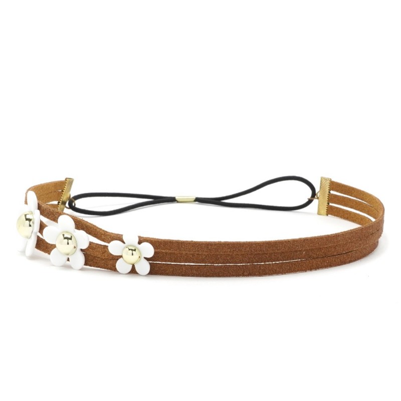 Повязка на голову греческая с цветочками (24955) вариант 04