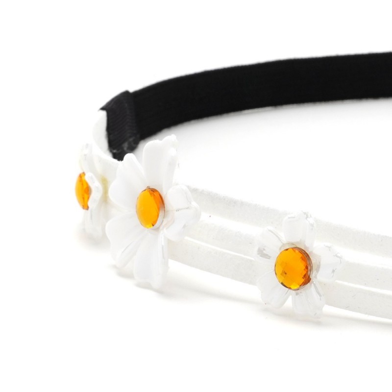 Повязка на голову греческая с цветочками (24968) вариант 02