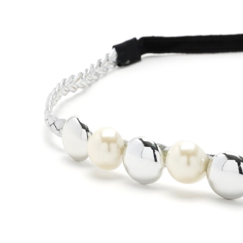 Повязка на голову греческая с бусинами (24990) вариант 01