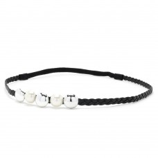 Повязка на голову греческая с бусинами (24990) вариант 02