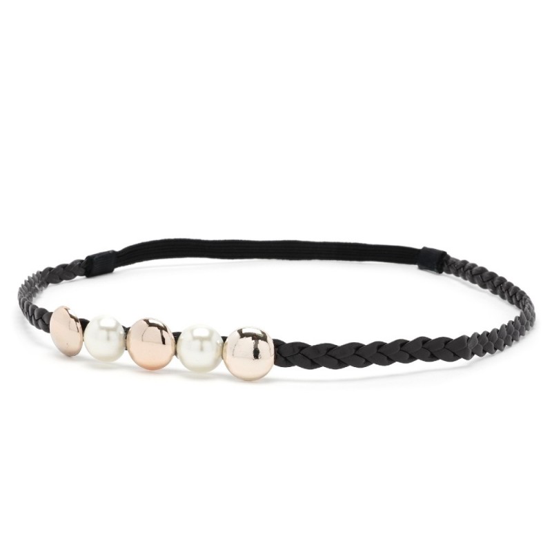 Повязка на голову греческая с бусинами (24990) вариант 03