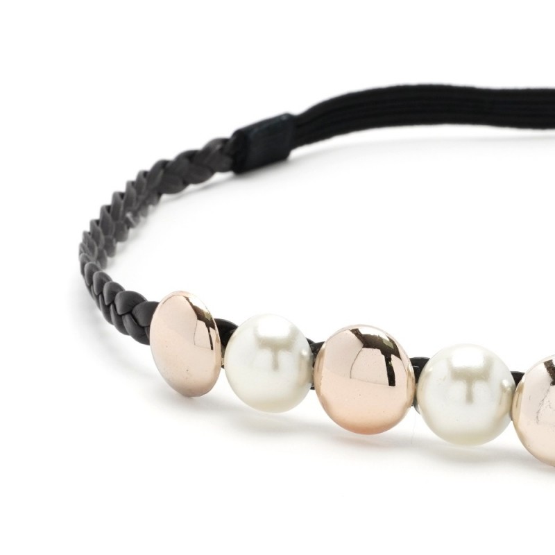 Повязка на голову греческая с бусинами (24990) вариант 03