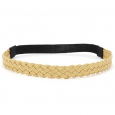 Повязка на голову коса из экокожи (25017) вариант 03