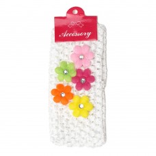 Повязка для волос детская с цветочками (27053) вариант 01