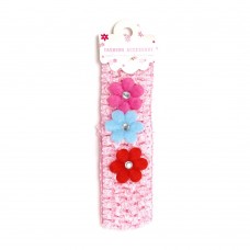 Повязка для волос детская с цветочками (27054) вариант 05